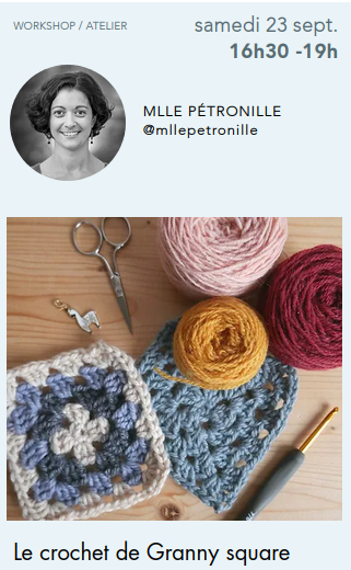 Knit-Eat workshop : Le crochet de Granny square