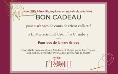 Offrez des cours de tricot